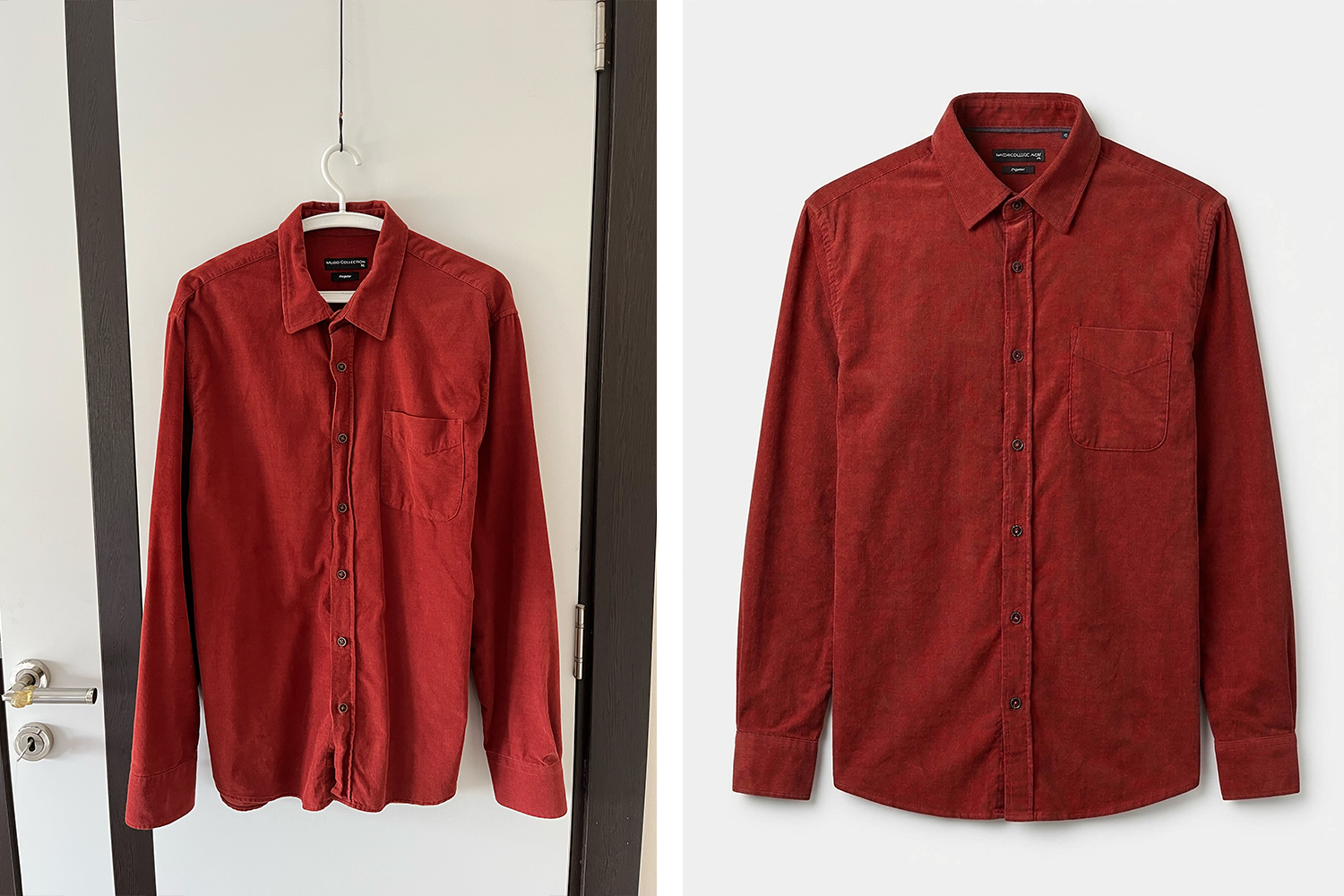 gomlek-oncesi-sonrasi Gömlek Yapay Zeka Fotoğraf Üretimi